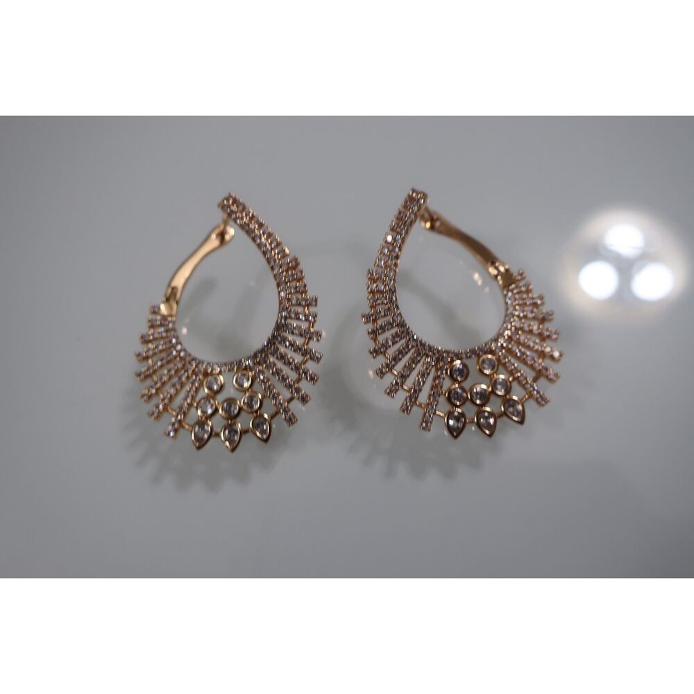 Gold Hoops Earrings Costume Jewelry NWOT